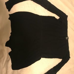 Black wet seal romper